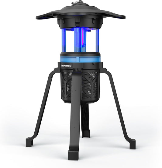 Indoor Outdoor Bug Trap Zapper | Electric Insect Killer with UV Light & Fan | 800 Volt Stun Grid & 530 Sq Ft Coverage