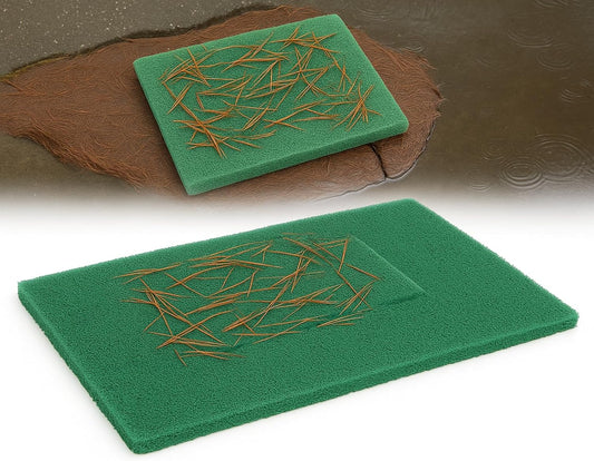 Storm Drain Filter with Magnets, Outdoor Over The Drain Sediment Filter, 26'x 26', Easy to Clean and Install, Green