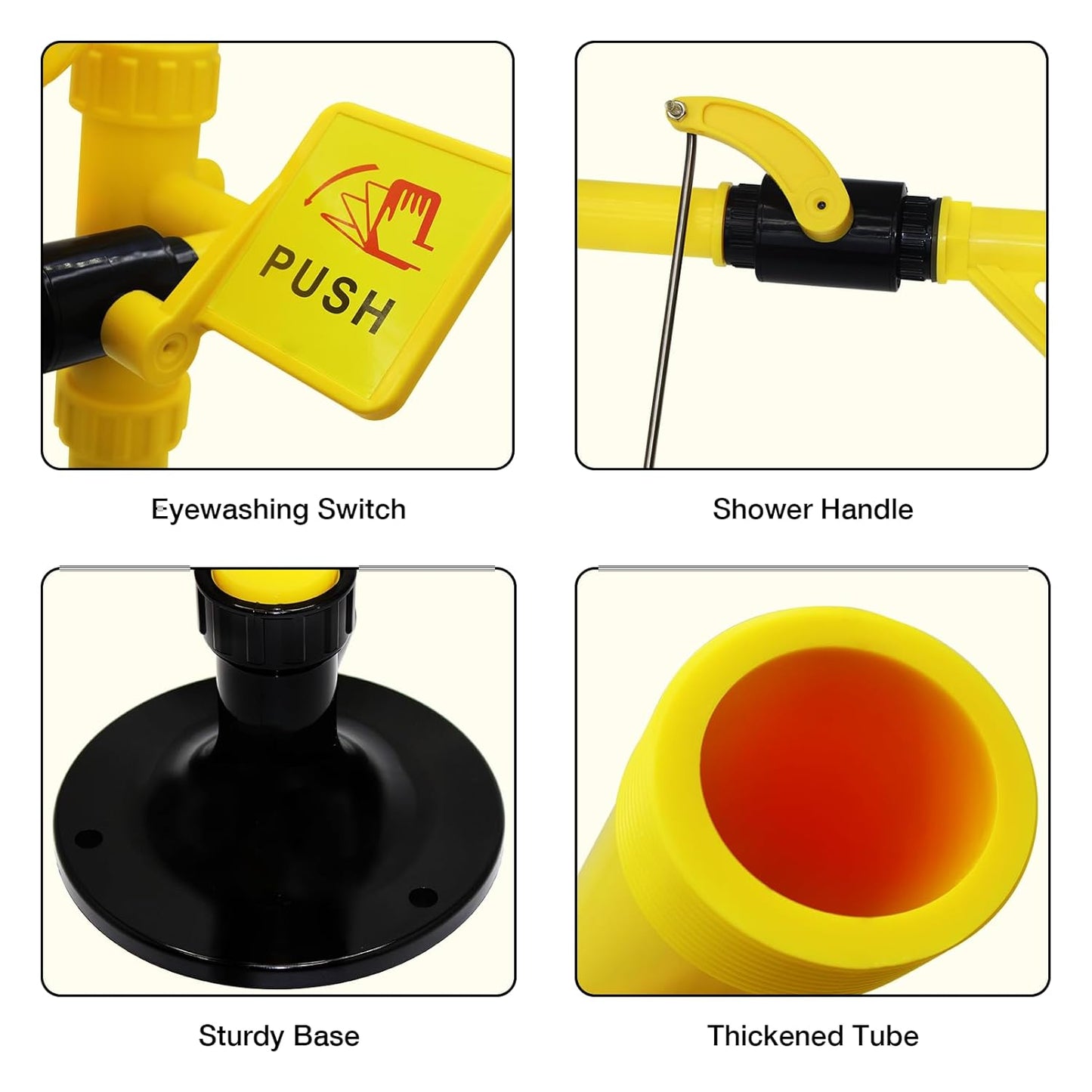 Emergency Shower Eyewash Station OSHA Approved, Eye Wash and Shower Combination Kit