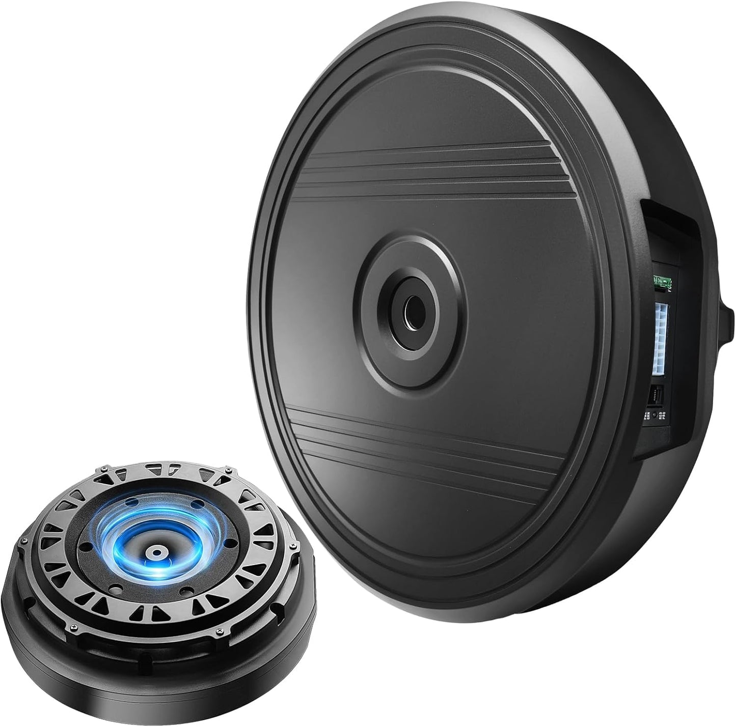 12' Car Subwoofer, Deep Bass, Anti-Theft Spare Tire Design, Plug & Play, OEM-Style Spare Tire Mount, High Output