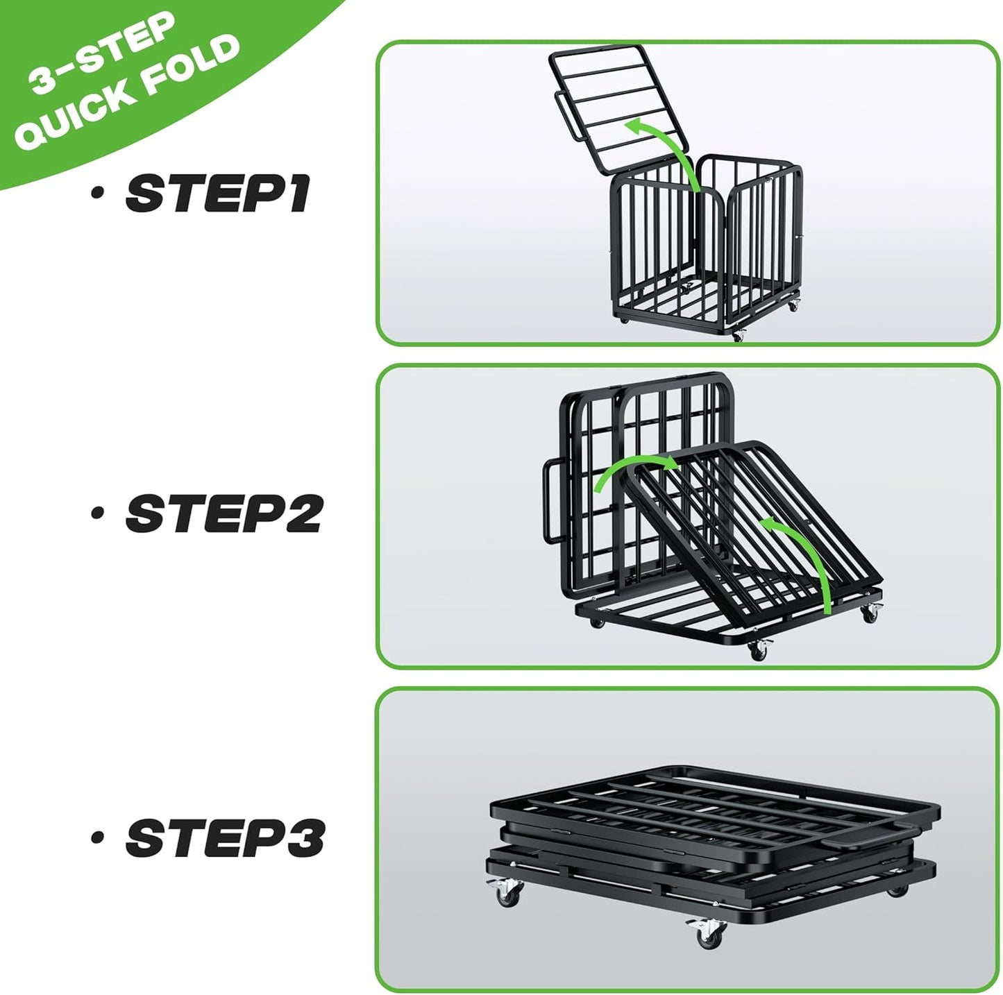 Foldable Ball Cart with Wheels, Heavy-Duty, Collapsible, Lockable Lid, Sports Equipment Organizer