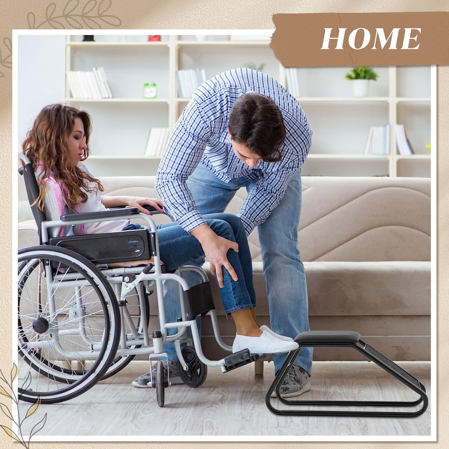 Shoe Fitting Stool with Padded Seat, for Shoe Stores, Entryway, Bedroom, Gym Changing Rooms, Shopping Mall