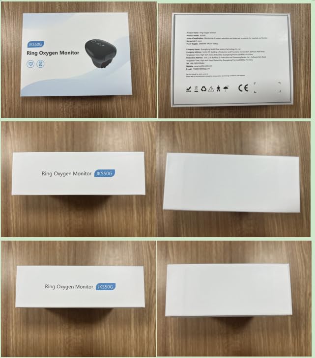 Pulse Oximeter O2 Ring Oxygen Monitor Blood Oxygen Saturation with Vibration Reminder, Rechargeable Pulse