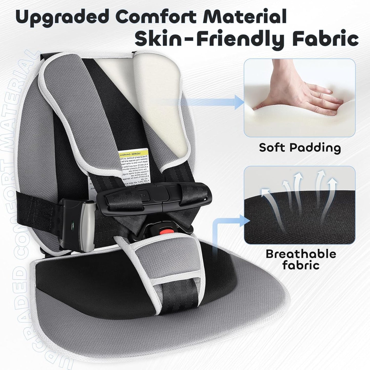 Upgraded Universal Golf Cart Positioner - 5-Point Design to Place Little Ones in Golf Carts, Adjustable Straps