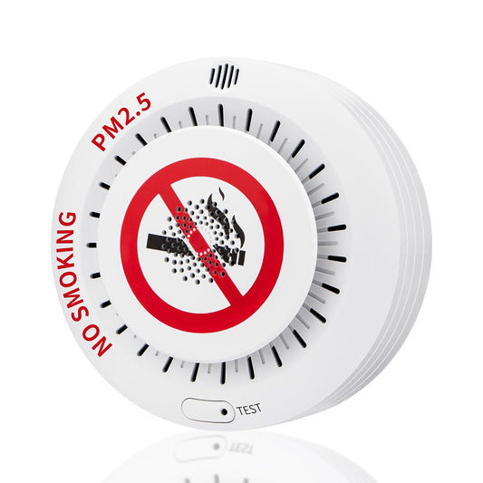 2in1 Cigarette Detector with 10 Level Sensitivity, Infrared Remote Control, Ceiling Mounted Smoke Detection