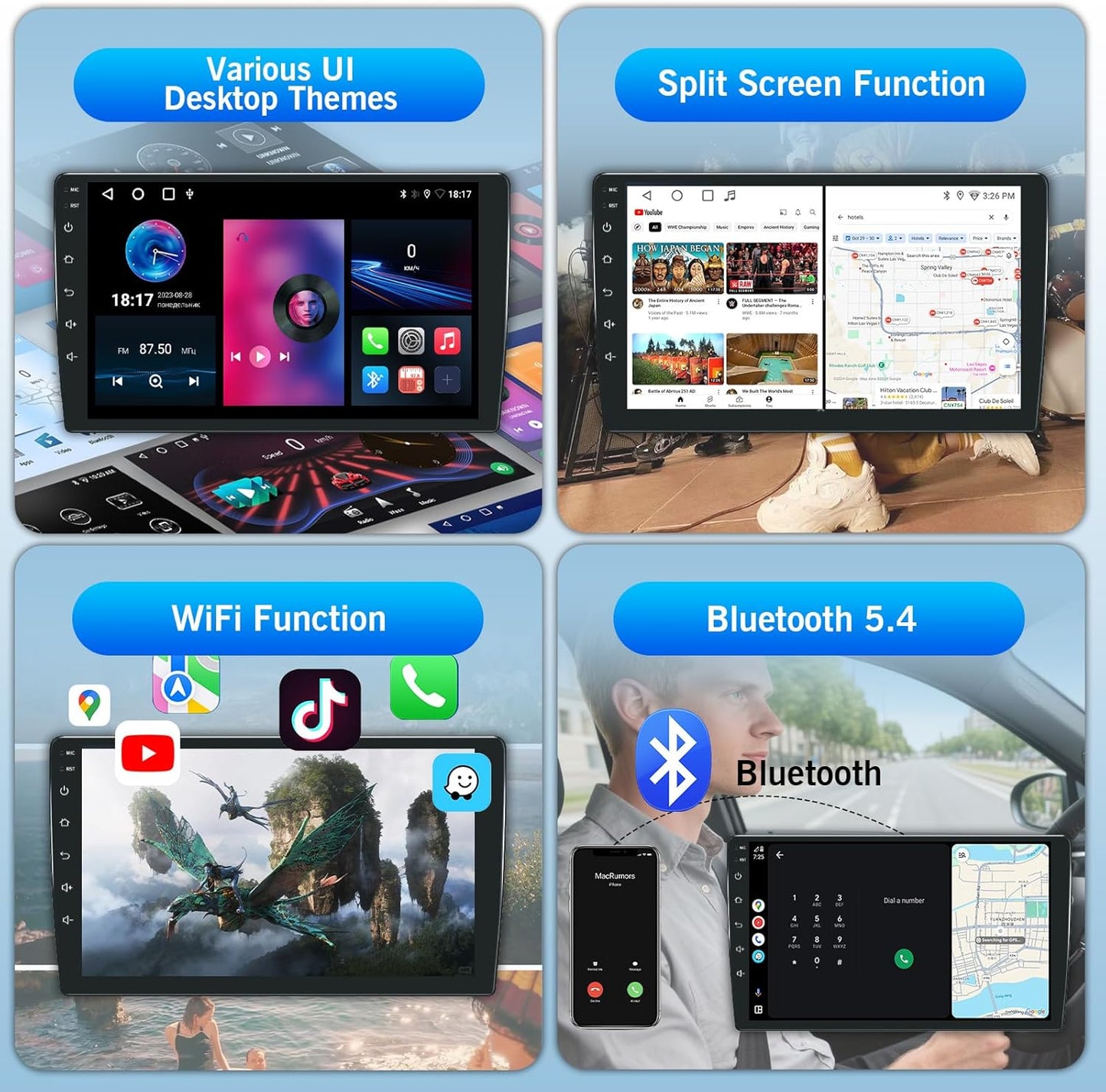 8 Core 2+32G Car Stereo for Nissan Altima 2013-2018 Support Wireless Carplay/Android Auto,  9 inch Touchscreen