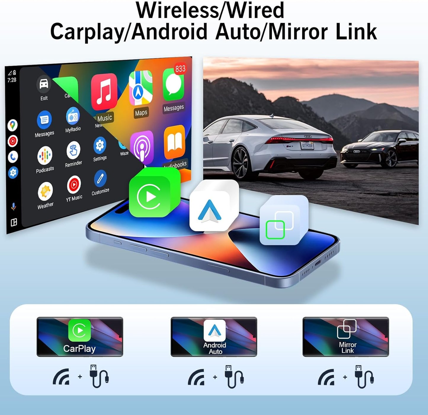 8 Core 2+32G Car Stereo for Nissan Altima 2013-2018 Support Wireless Carplay/Android Auto,  9 inch Touchscreen