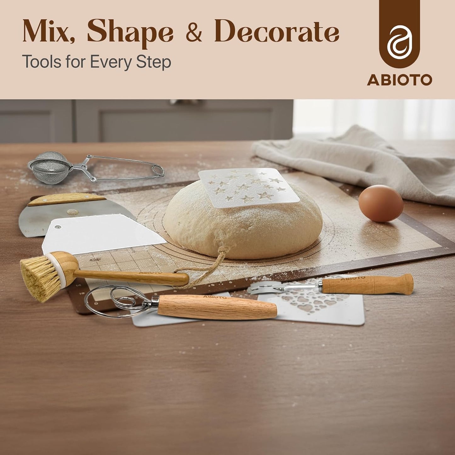 Sourdough Starter Kit with Dutch Oven and Scale, with Proofing Baskets, 34oz Jar, Slings, Other Bread Making Tools