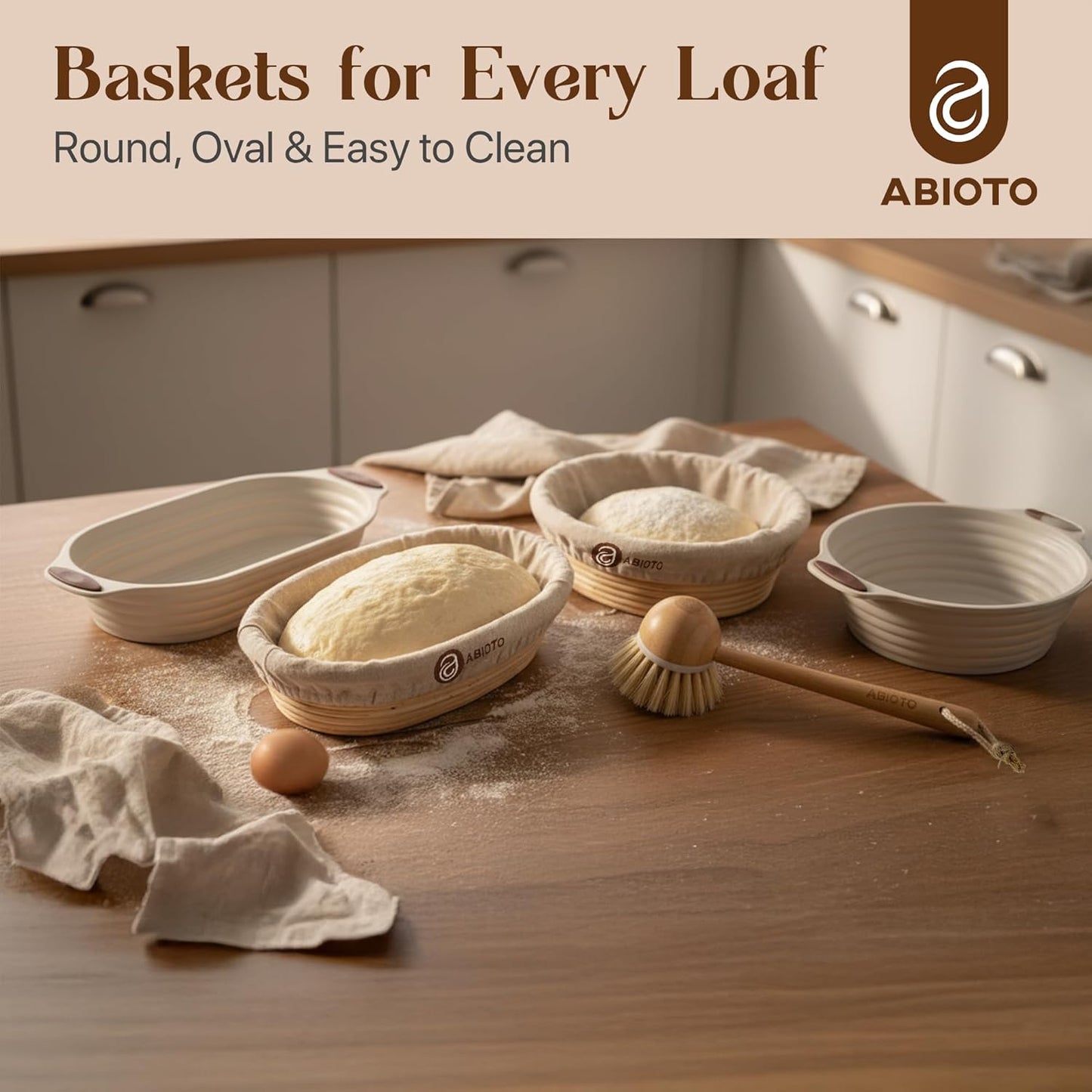 Sourdough Starter Kit with Dutch Oven and Scale, with Proofing Baskets, 34oz Jar, Slings, Other Bread Making Tools