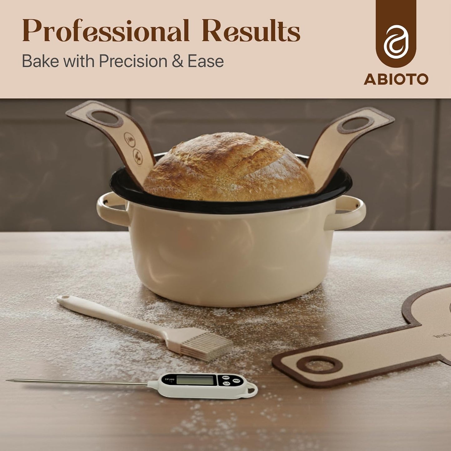 Sourdough Starter Kit with Dutch Oven and Scale, with Proofing Baskets, 34oz Jar, Slings, Other Bread Making Tools