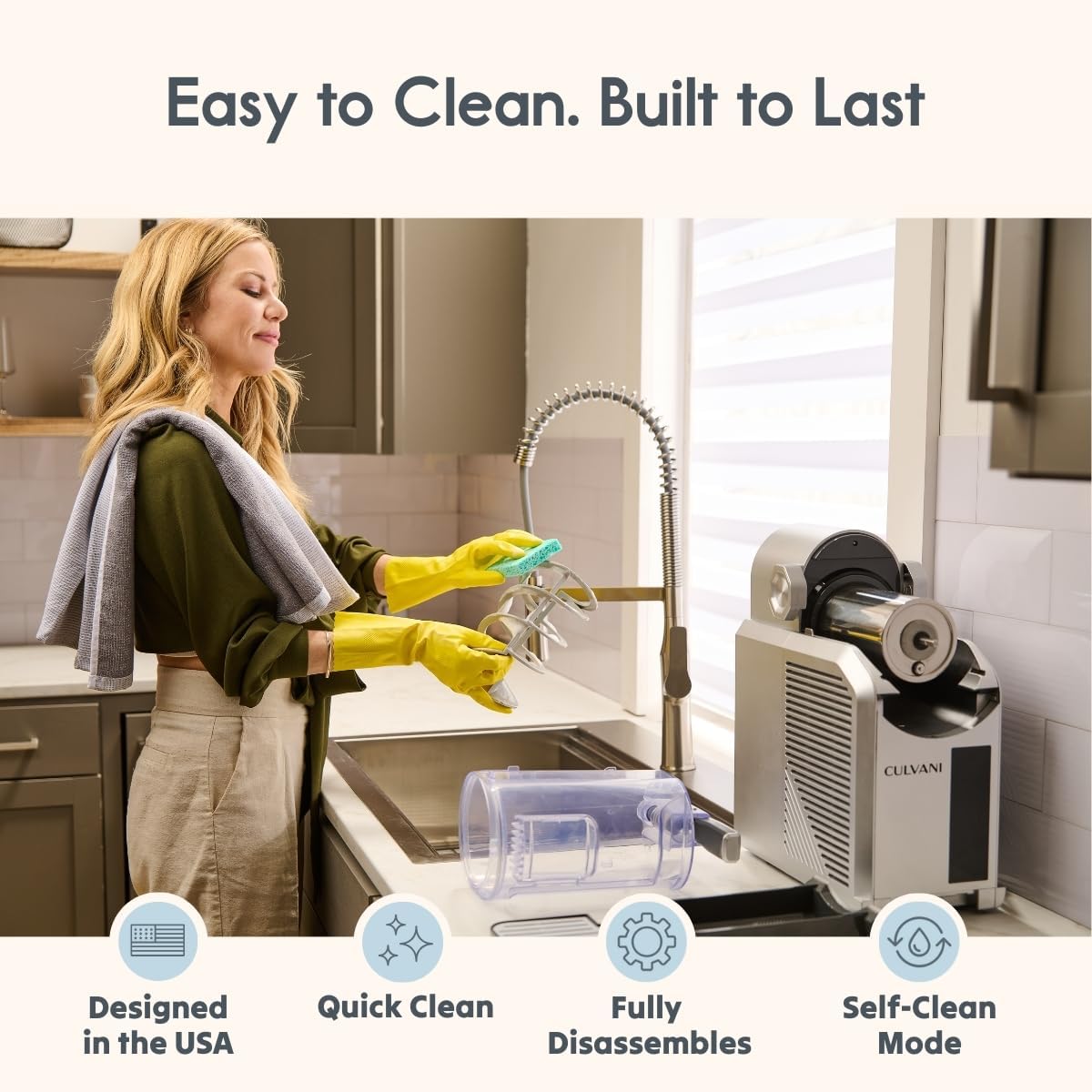 Slushie Machine for Home, Frozen Drink Maker with Digital Display, 6 Preset Modes, 4-Hour Cooling, Quiet Operation