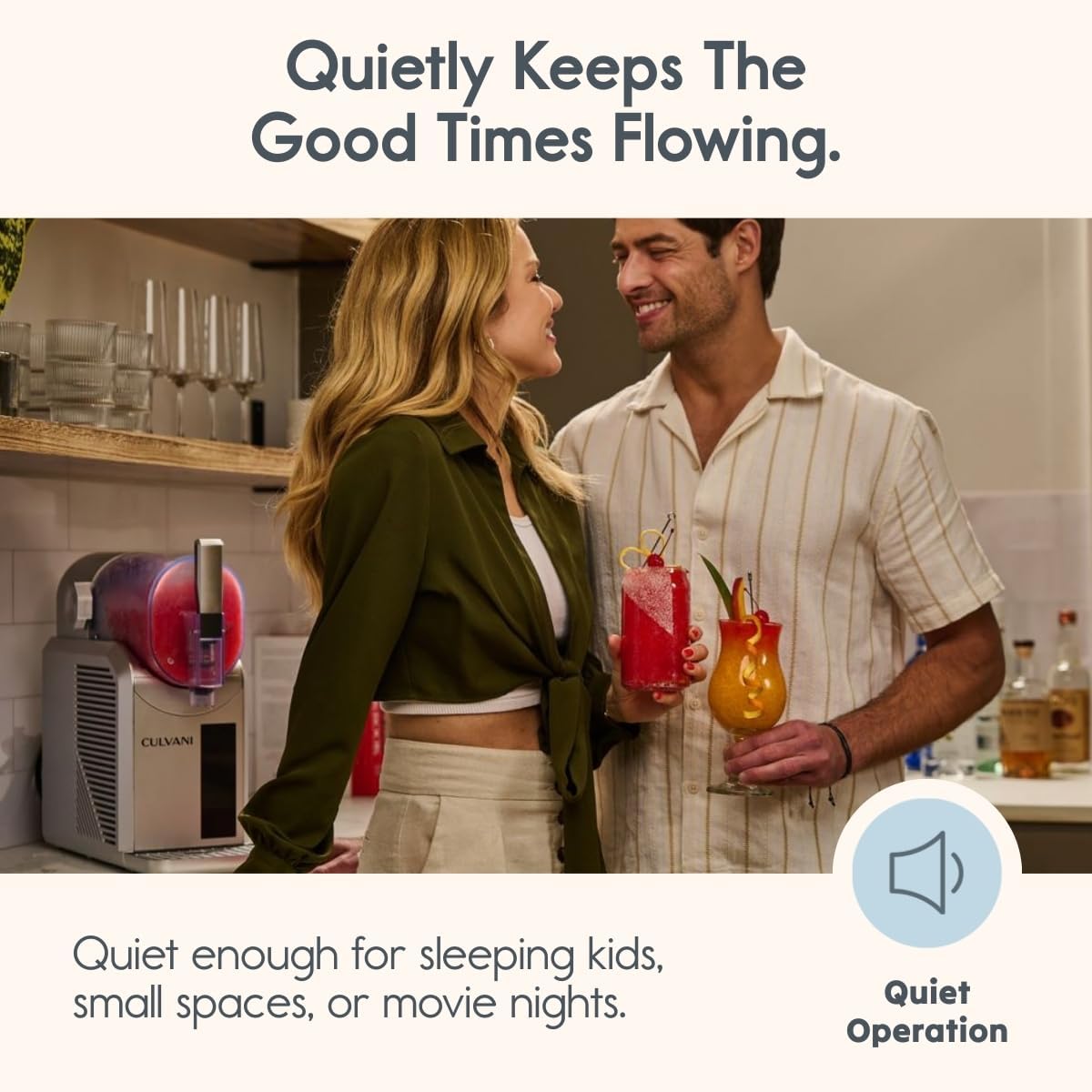 Slushie Machine for Home, Frozen Drink Maker with Digital Display, 6 Preset Modes, 4-Hour Cooling, Quiet Operation