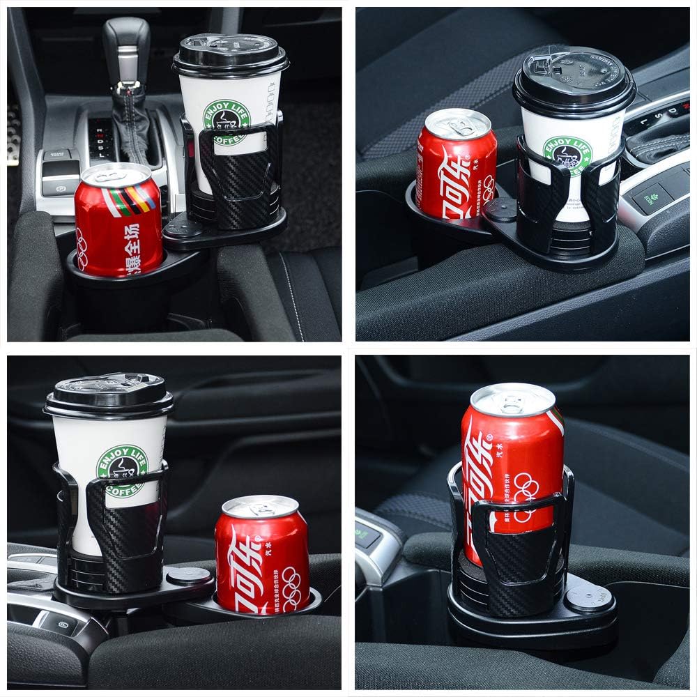 2 in 1 Multifunctional Dual Cup Holder Car Cup Mount Extender