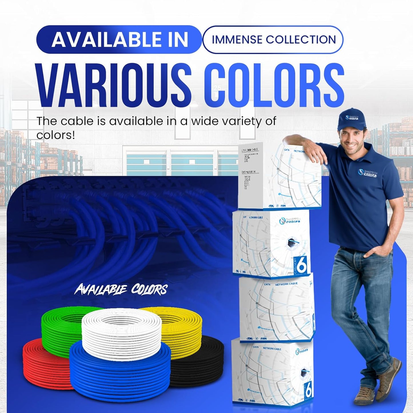 CAT6 Plenum Cable 1000ft Yellow,  23AWG, 550MHz UTP, 4Pair, 1GB Ethernet Cable CCA, for High Speed Networking