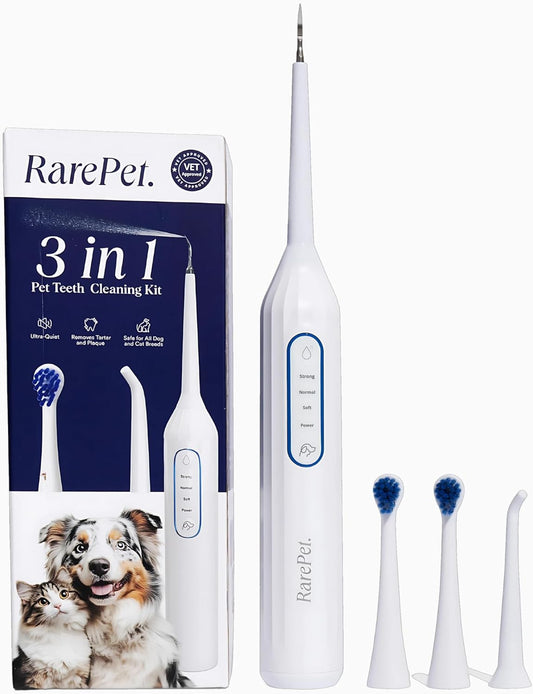 Canivet Silent Sonic Plaque & Tartar Remover for Dogs – Ultra-Quiet Dental Cleaner with Scaler, Toothbrush Heads