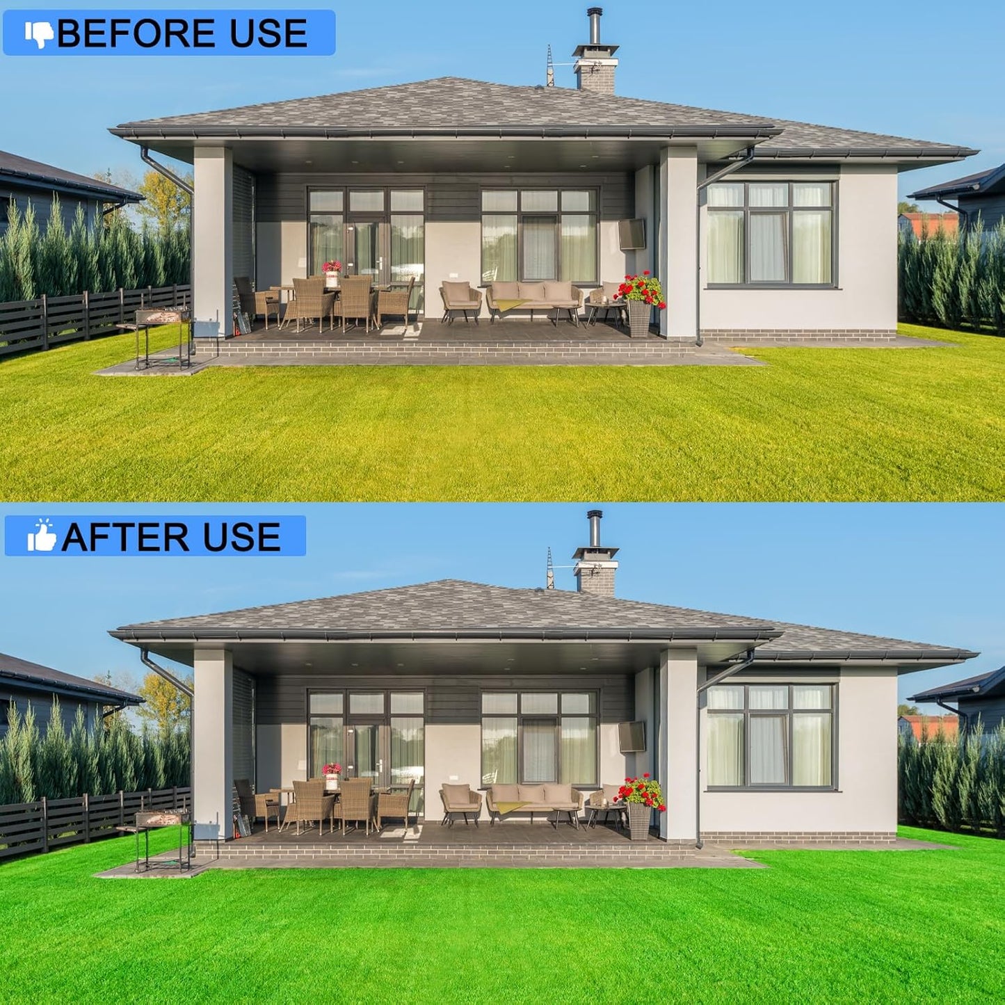 21' Rolling Lawn Aerator, 45 Preassembled Spikes, 75' Long Handle w/ Quick Clip Connections, Orange, 5 min assemble