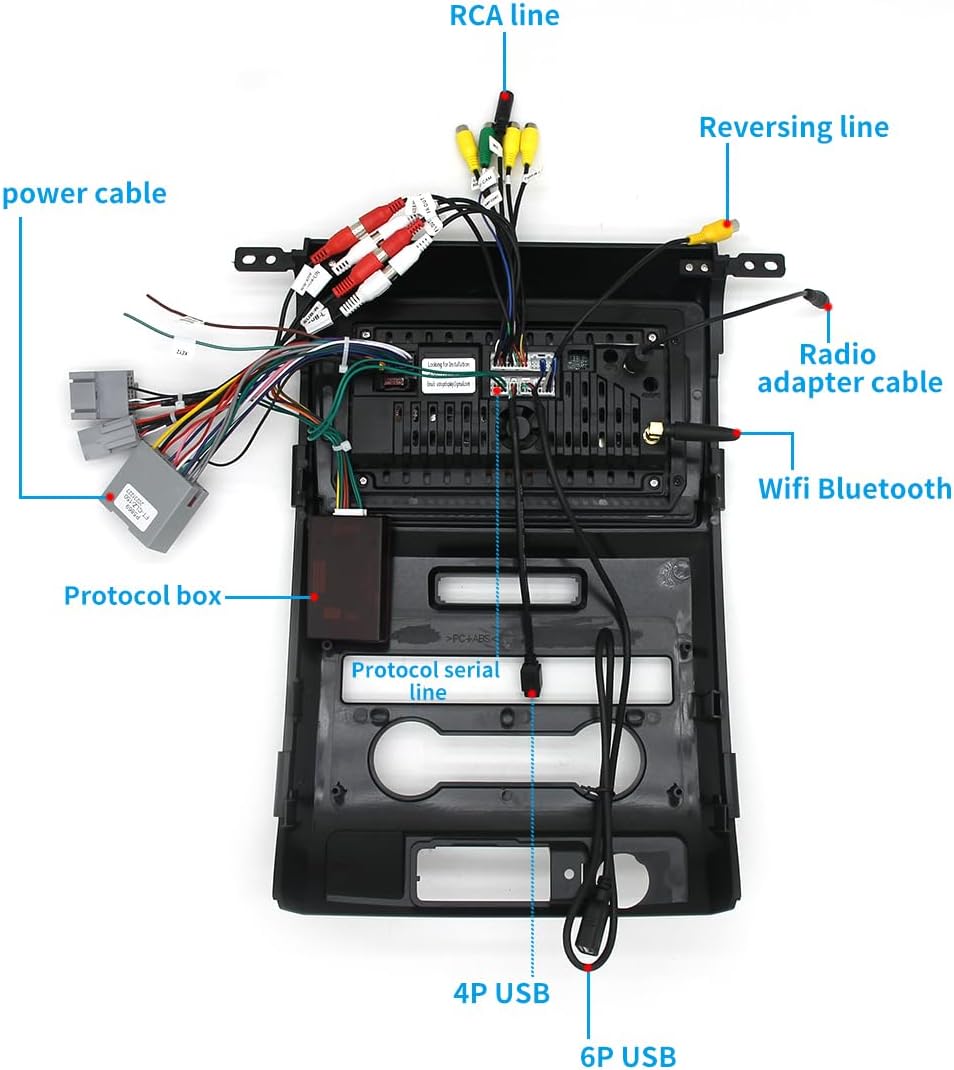 Ford F150 Radio Upgrade 2013 2014 STX XL, Carplay and Android Auto, Keep SWC and Free Camera