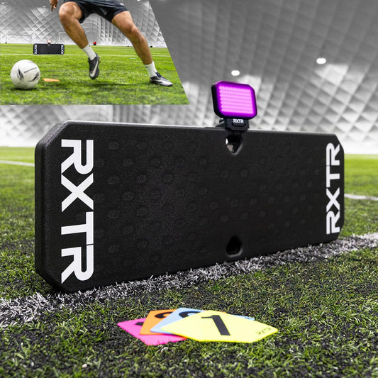 PRO Coach Soccer Training System,Reaction Light, Rebound Board w/ Real-Time Scoring,17 pre-programmed Drills
