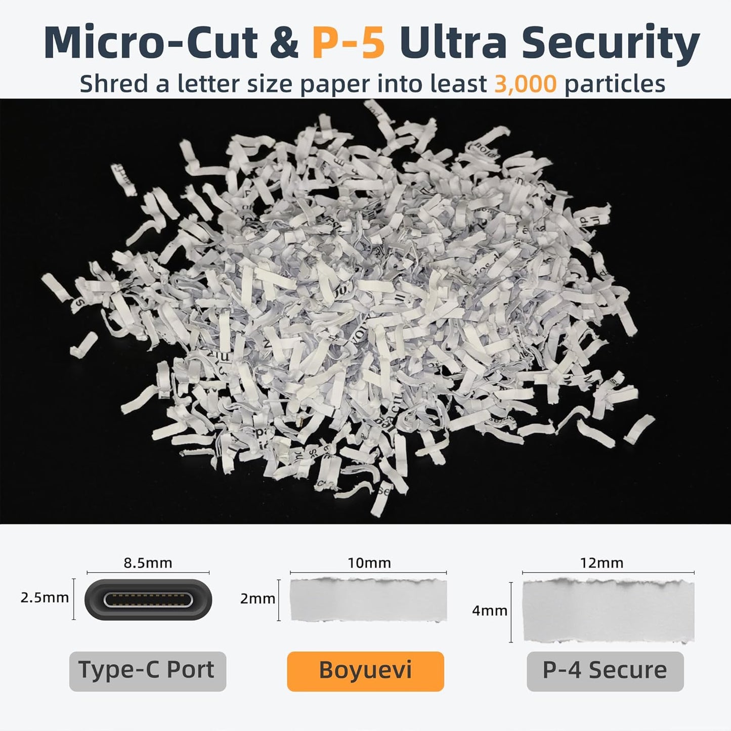 200-Sheet Auto Feed Paper Shredder Heavy Duty, 40 Min Non-Stop, Micro Cut w/ Casters, P-5 Ultra Security, 5.8 Gal