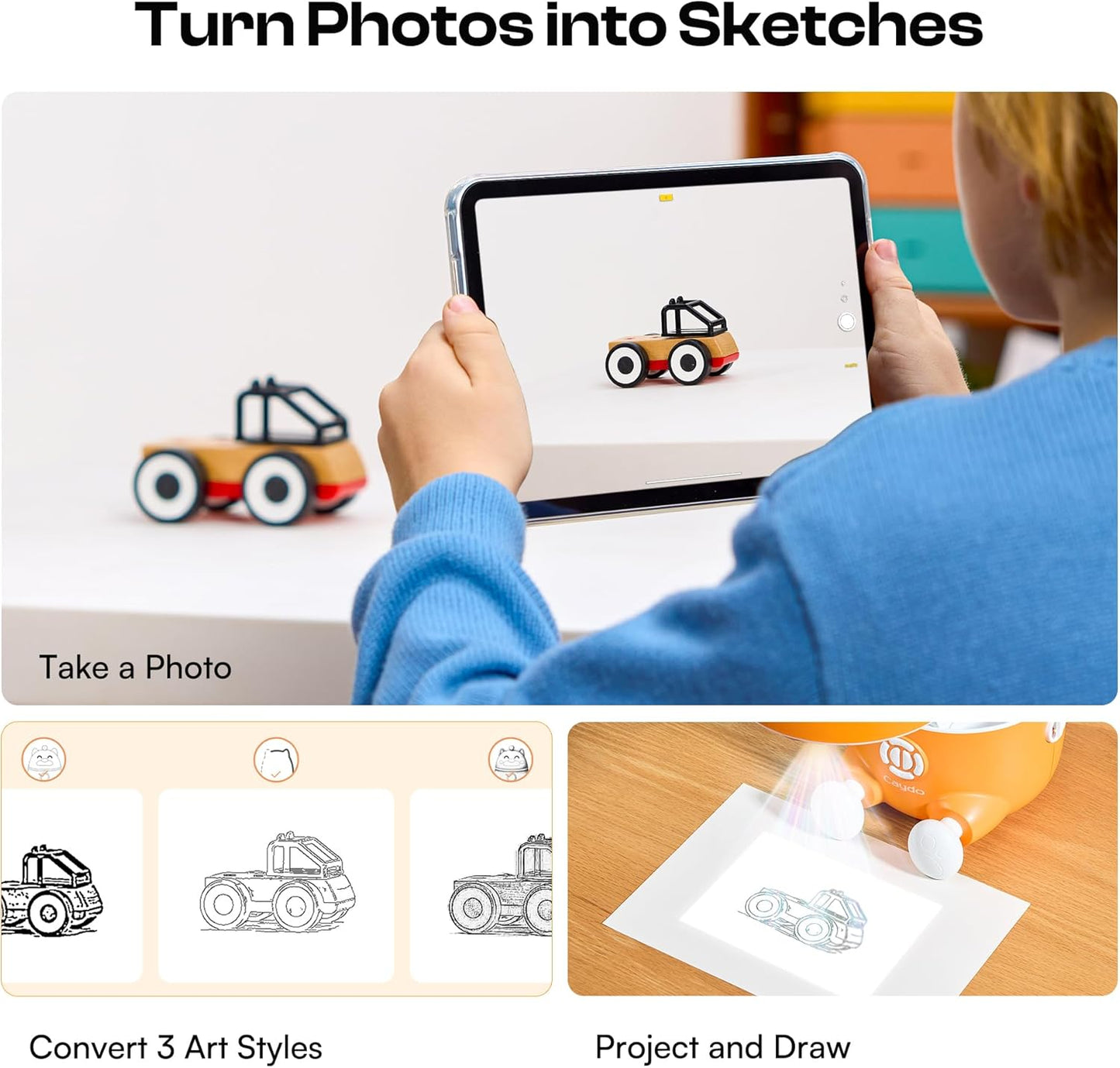 T3 Smart Drawing Projector with AI Magic, Step-by-Step Learn to Draw Projector for Kids, for Boys & Girls Ages 5+