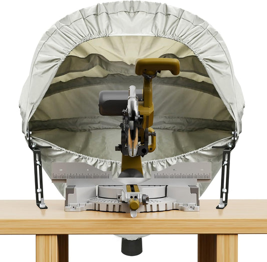 Miter Saw Collection Hood, Heavy-Duty Oxford Fabric Dust Solution, Foldable, w/ Accessories/Storage Bag,  Fits All