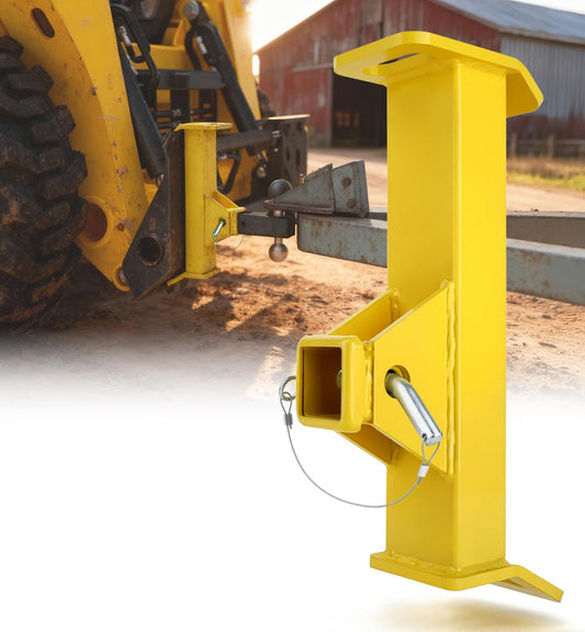 Heavy-Duty Skid Steer Hitch Attachments for Tractors Skidsteer, Quick Attach Plate, Fits 2' Towing Receivers