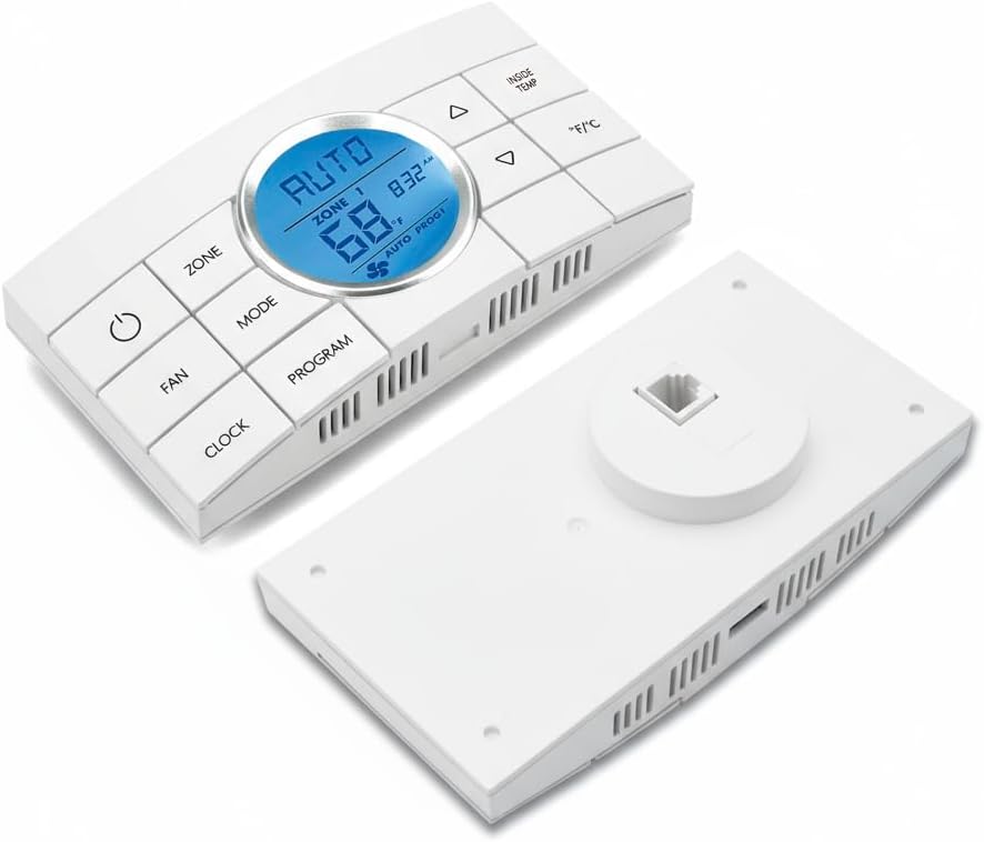 White 3314082.011 Multi-Zone RV Thermostat - Fits Dometic AC