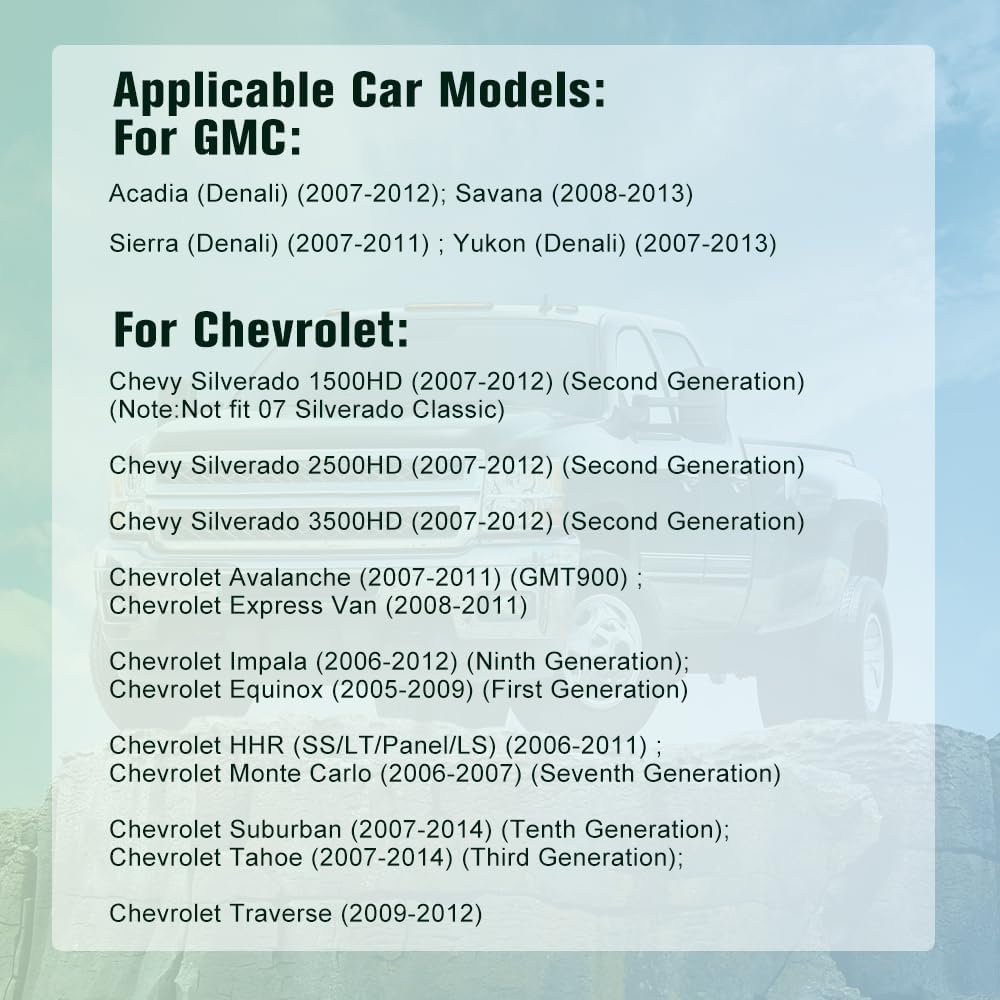 Car Radio Stereo Android 13 for Chevy Silverado 2007-2013 Tahoe Equinox GMC Sierra Yukon, Wireless CarPlay Android