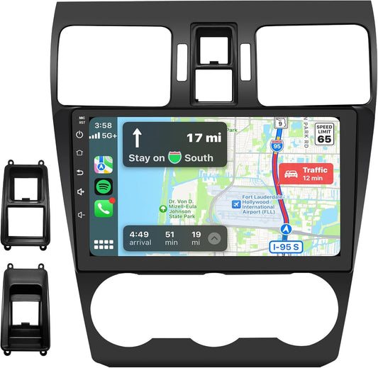 Car Radio for Subaru Forester WRX Impreza 2013-2015, 9' Touch Screen with Wireless CarPlay Android