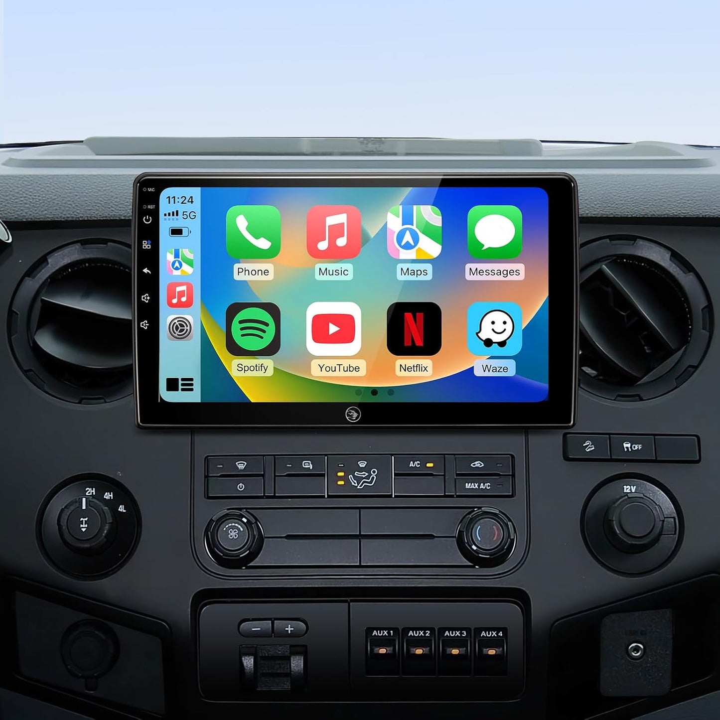 10' Car Radio Stereo for Ford F150 (2004-2008), Focus/Fusion (2005-2007), Wireless CarPlay Android