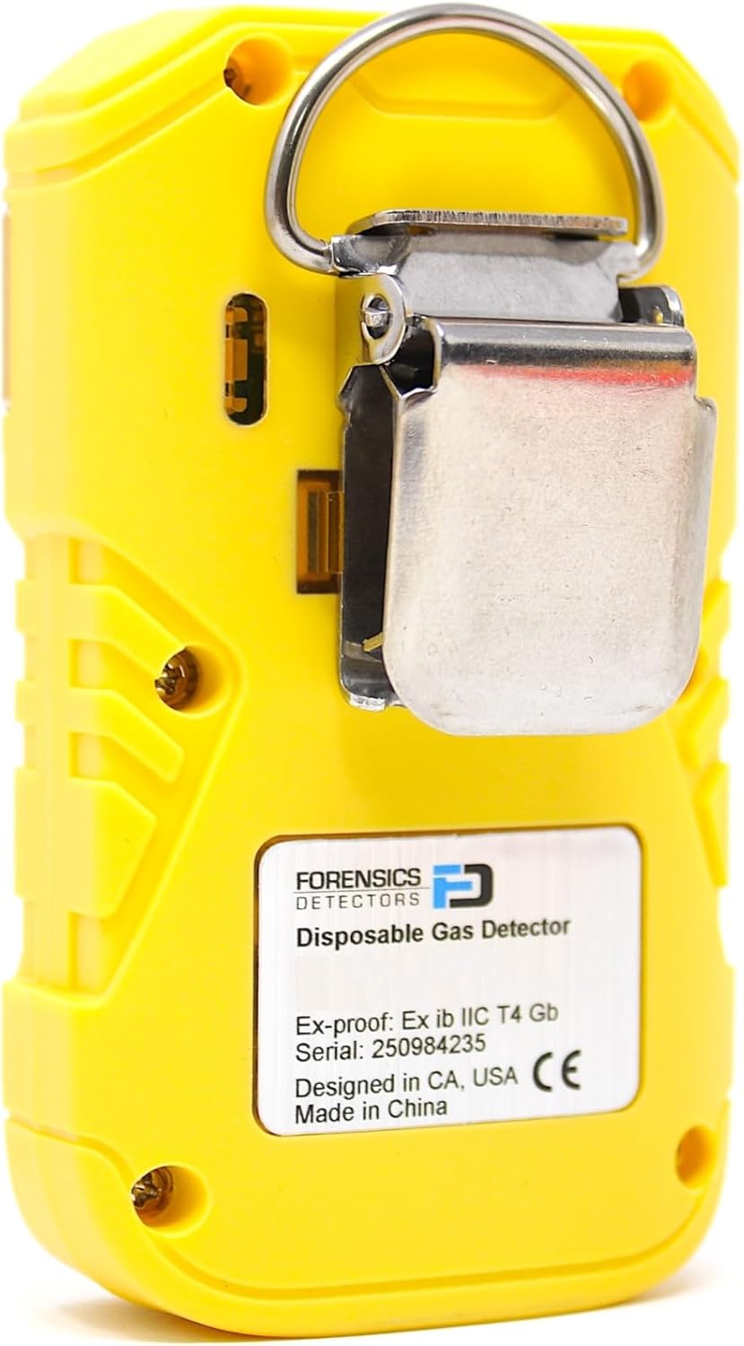 Oxygen Detector, OSHA Alarms, 2-Year Battery Life, 10ft Drop Test Pass, IP67 Waterproof, USA NIST Calibrated