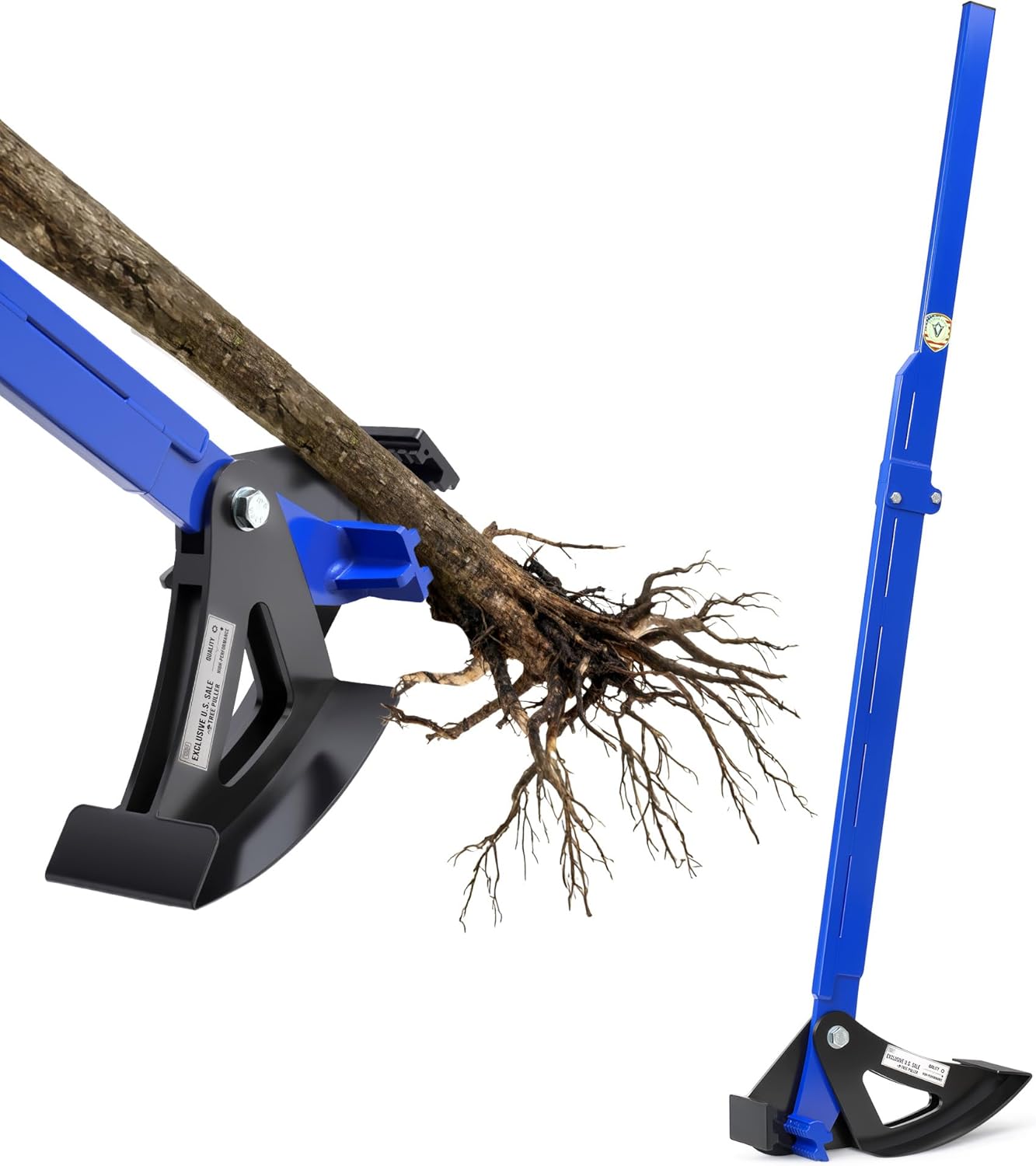 Sapling Puller Tool - Heavy Duty Tree Root Puller for ¼ to 2' Woody Stems, Fully Uproots Trees & Shrubs