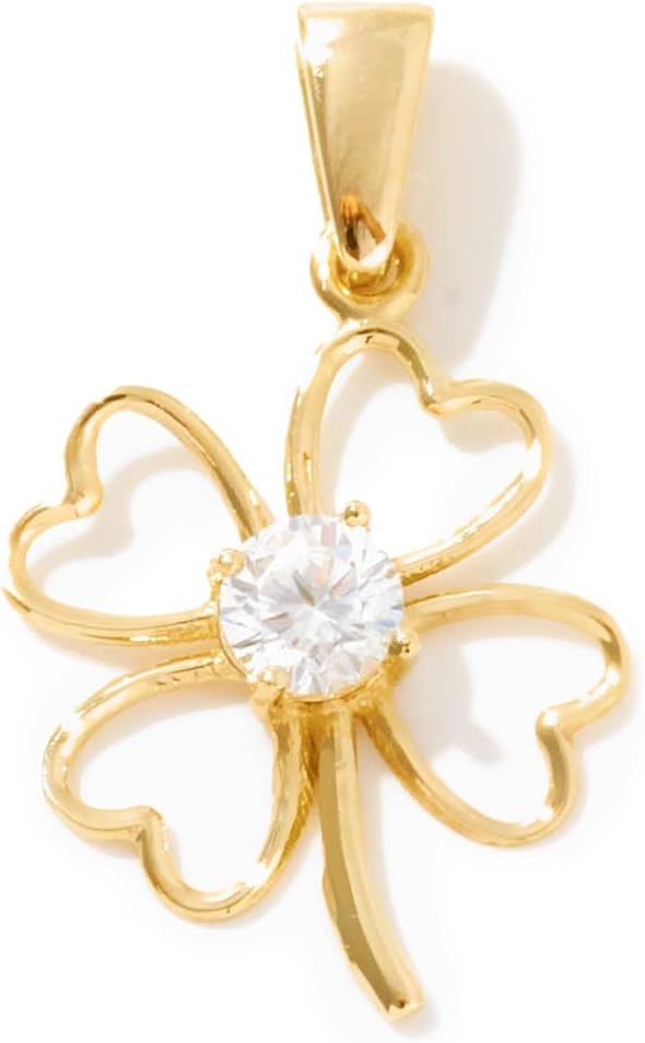 Clover Charm 14K Solid Gold