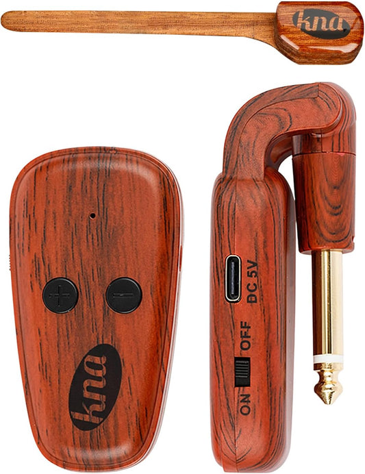 Wireless Piezo Pickup for Steel String Acoustic Guitar, Volume Control, 50m Range, Easy Installation