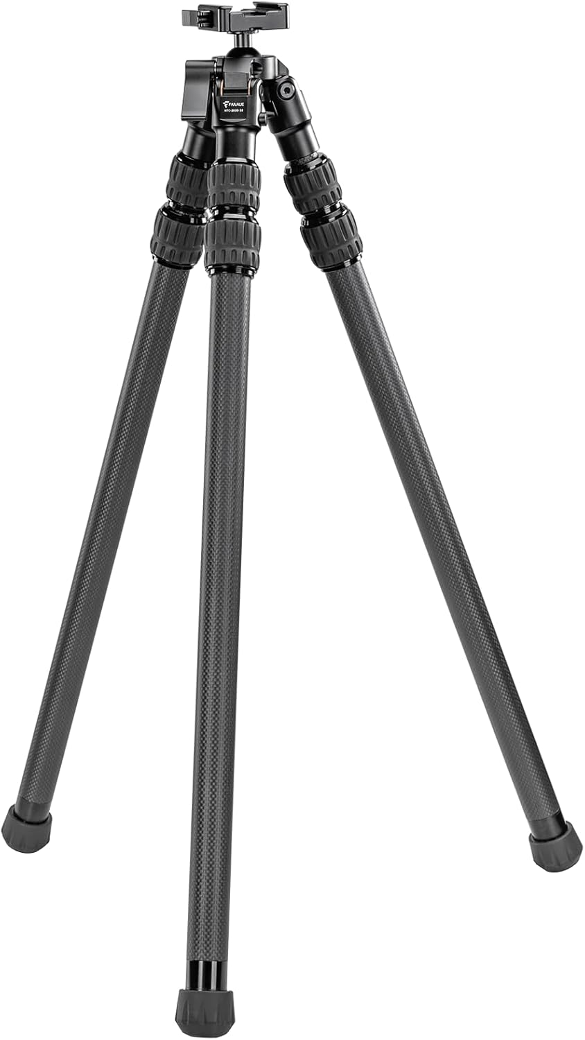 Carbon Fiber Tripod for Shooting,360 Degree BallHead,with Arca Swiss Quick Release Plateand Hands-Free Operation