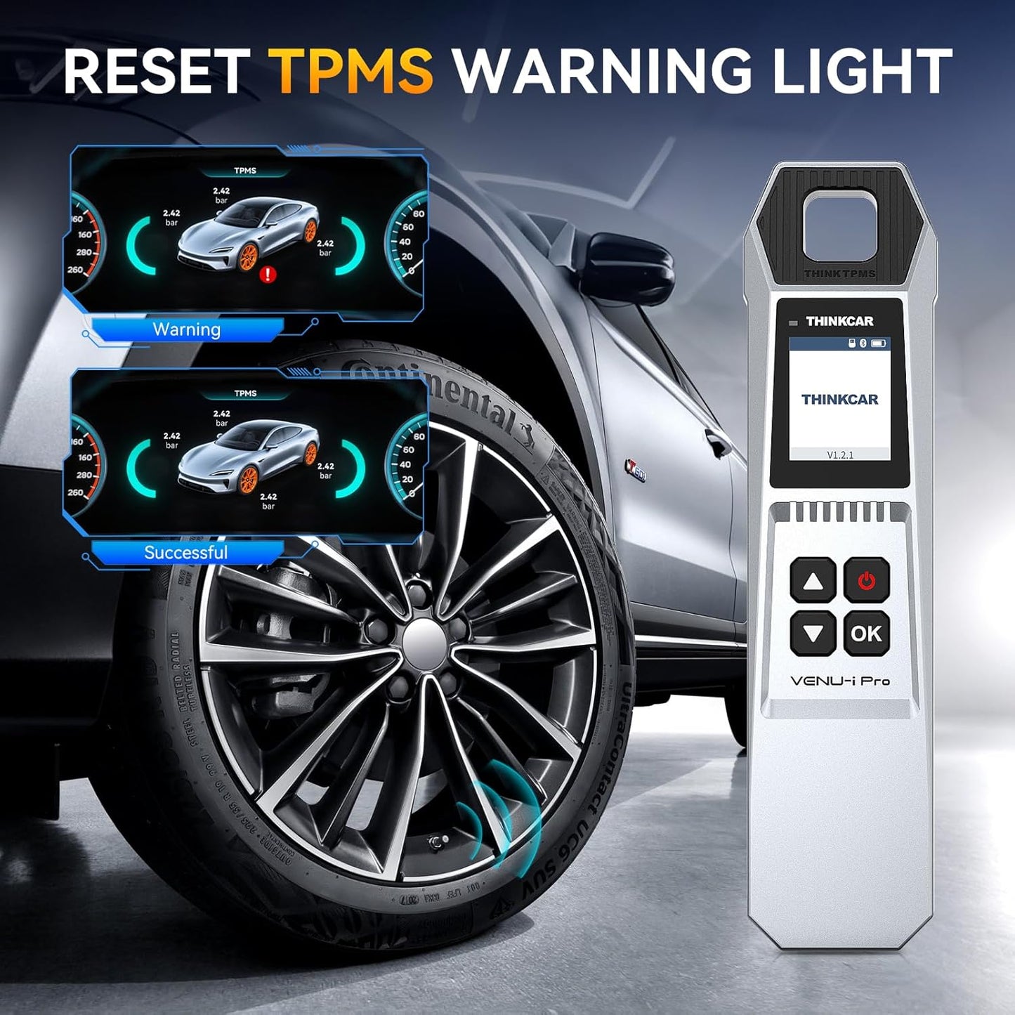 VENU iPro Handheld Tire Pressure Monitor, Upgrade of G2, Activate/Read/Learn TPMS Sensors, 689 Diagnostic Tools