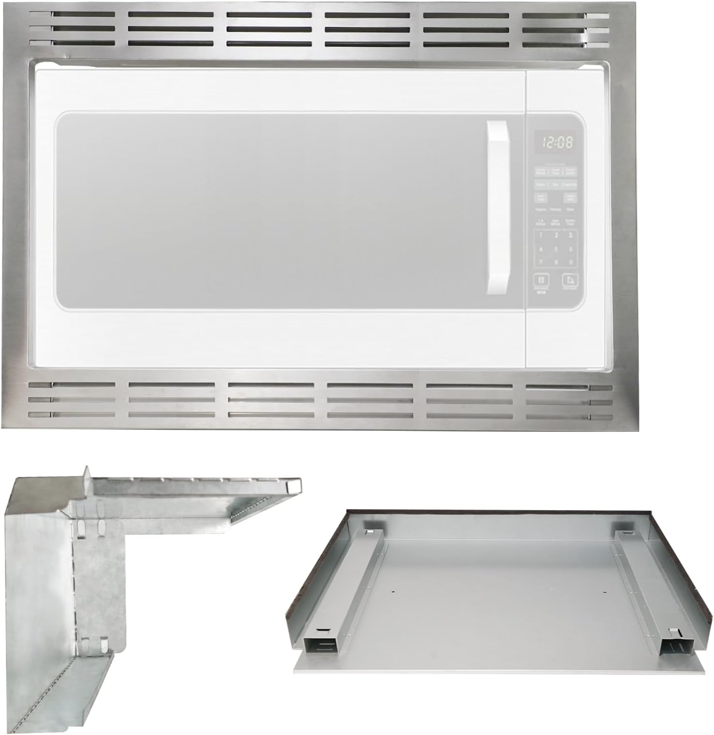 NN-TK922SS 27-inch Microwave Trim Kit, Stainless Steel, Compatible with 2.2 Cu Ft Built-in Microwaves