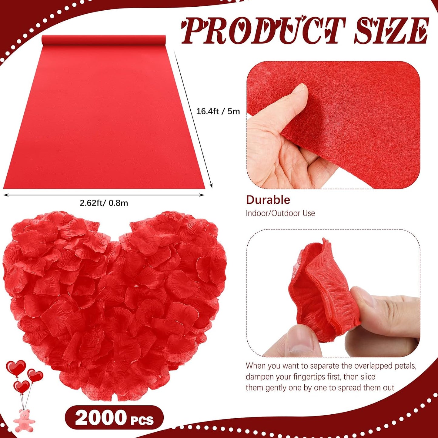 Large Will You Marry Me Me Neon Sign Backdrop Wedding Proposal Decorations for Outdoor, (Red Carpet, Petals)