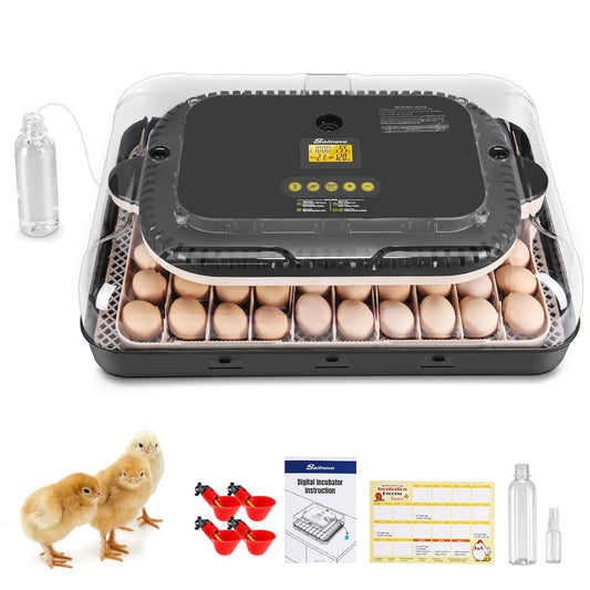 70 Egg Incubator with Automatic Egg Turning and Auto Humidification, Temperature Control, Incubator for Hatching