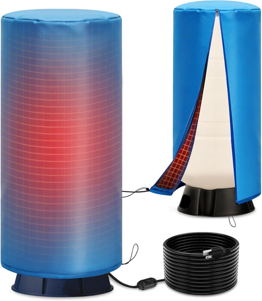 Heated Well Pressure Tank Cover Insulated, with Switch, Constant Heating Waterproof, 16' Diameter x 39'H