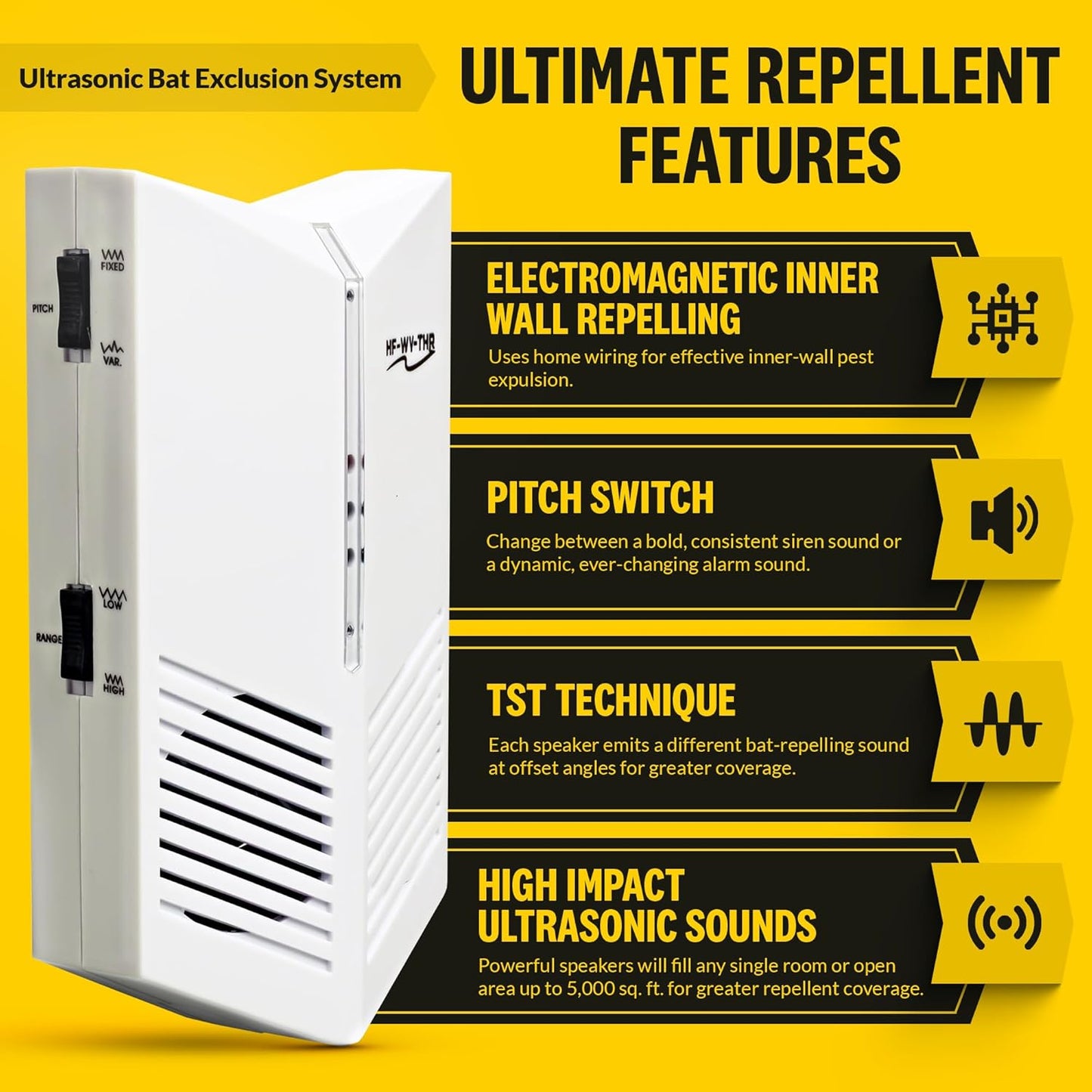 Ultrasonic Bat Exclusion System (ClearLine Edition Two-Pack)