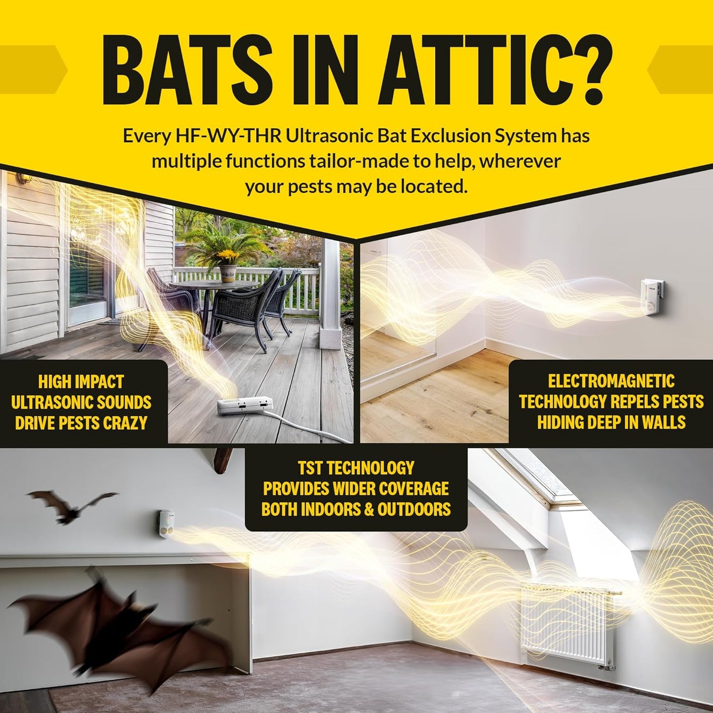 Ultrasonic Bat Exclusion System (ClearLine Edition Two-Pack)
