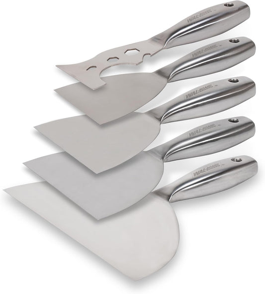 Drywall Finishing Tool Kit, 4 Putty Knives, Multi Tool, DTKJNT2