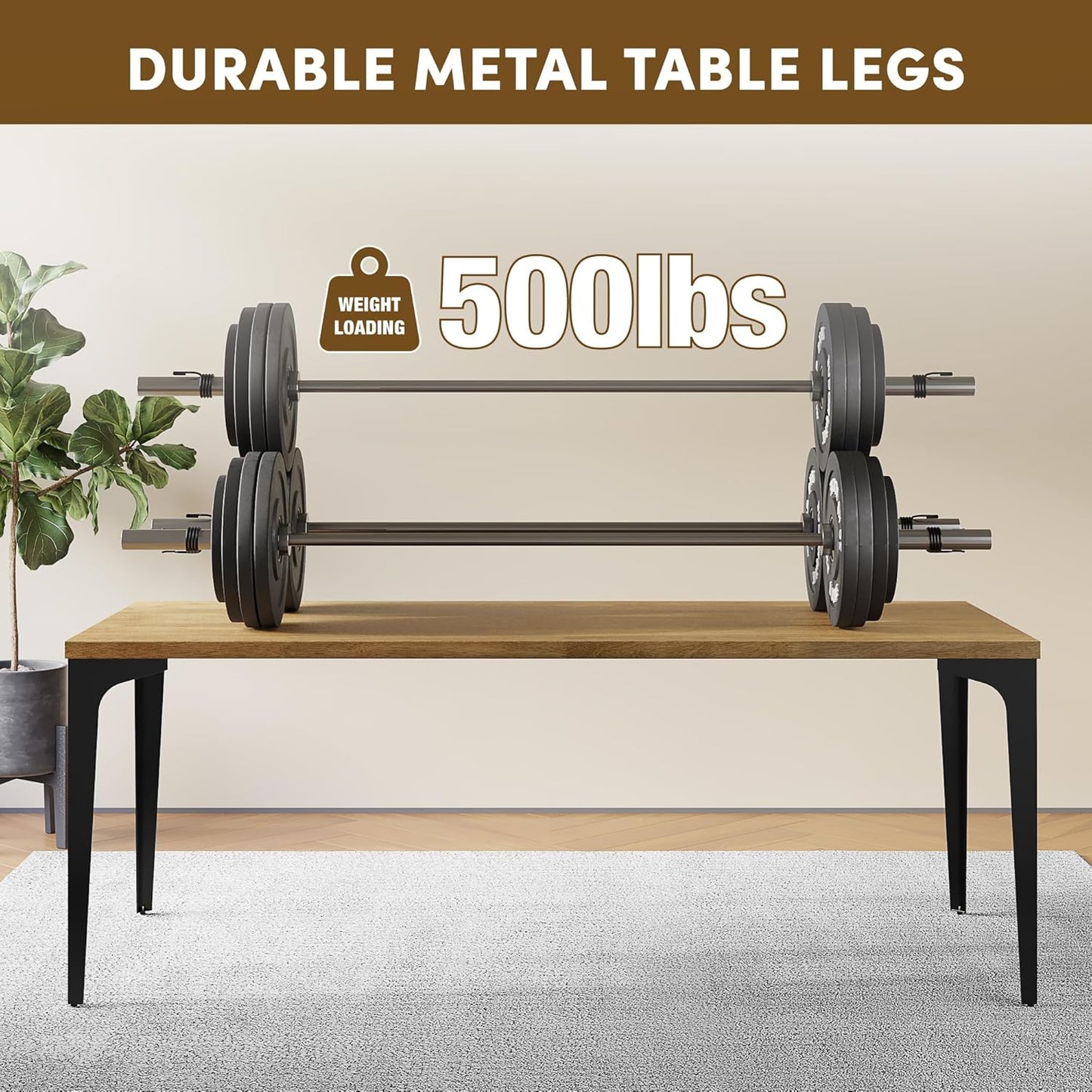 Spade 30' Heavy-Duty Metal Table Legs (Set of 4), Minimalist Steel Legs for Live Edge Table Top,  Dining Table, Desk