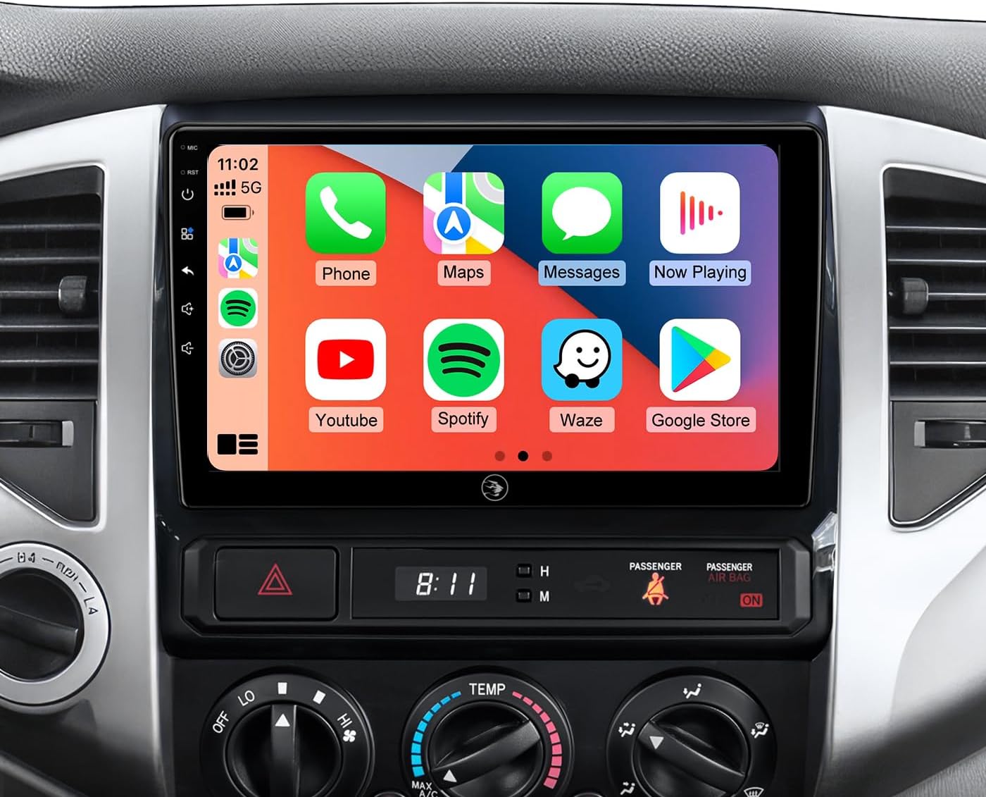 9' Car Radio Stereo for Toyota Tacoma 2005-2015 - Wireless CarPlay & Android Auto,  Touch Screen, Backup Camera