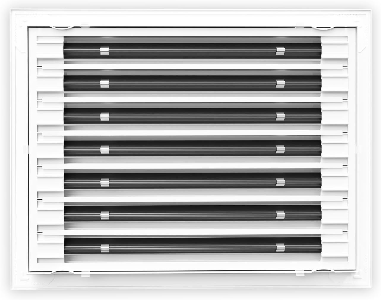 16x12 Modern Design AC Grille, Aluminum White,  Air Vent, Linear Slot Diffuser, Register Grille for Heating and Cooling