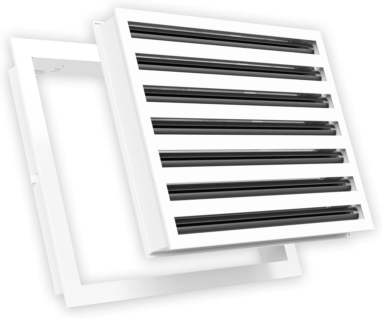 16x12 Modern Design AC Grille, Aluminum White,  Air Vent, Linear Slot Diffuser, Register Grille for Heating and Cooling