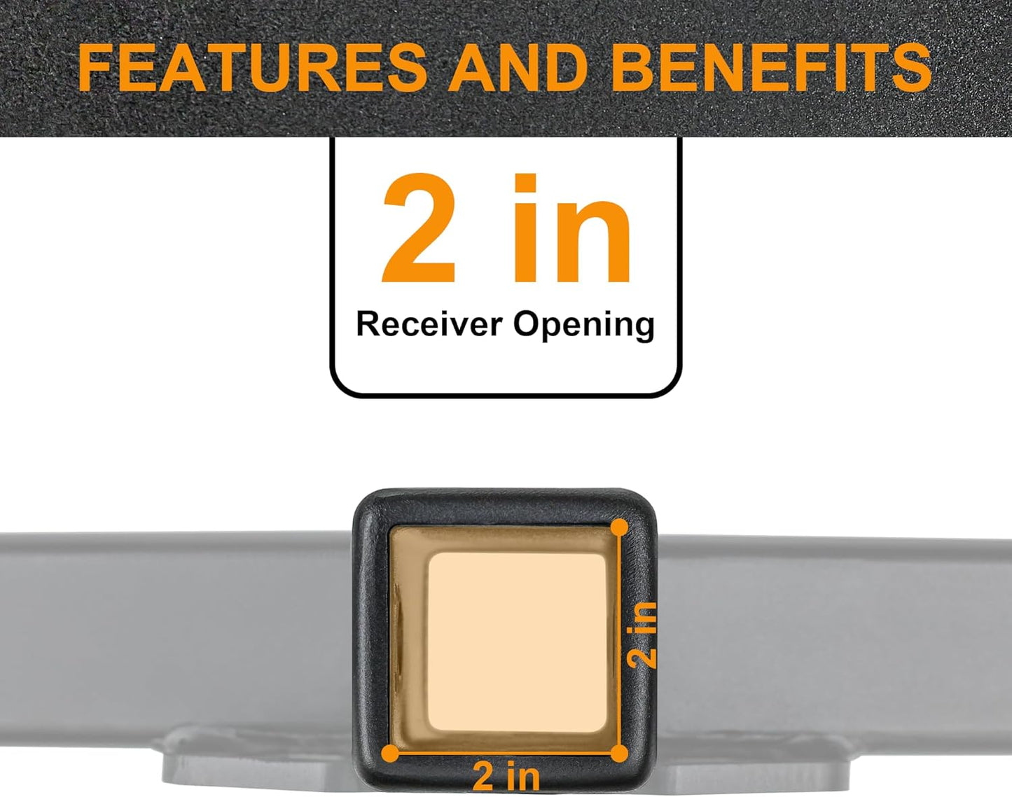 Xtra Duty Class 5 Trailer Hitch, for Chevrolet Silverado, GMC Sierra 2500, 6-Foot Bed, Tow Hitch 2-Inch Receiver