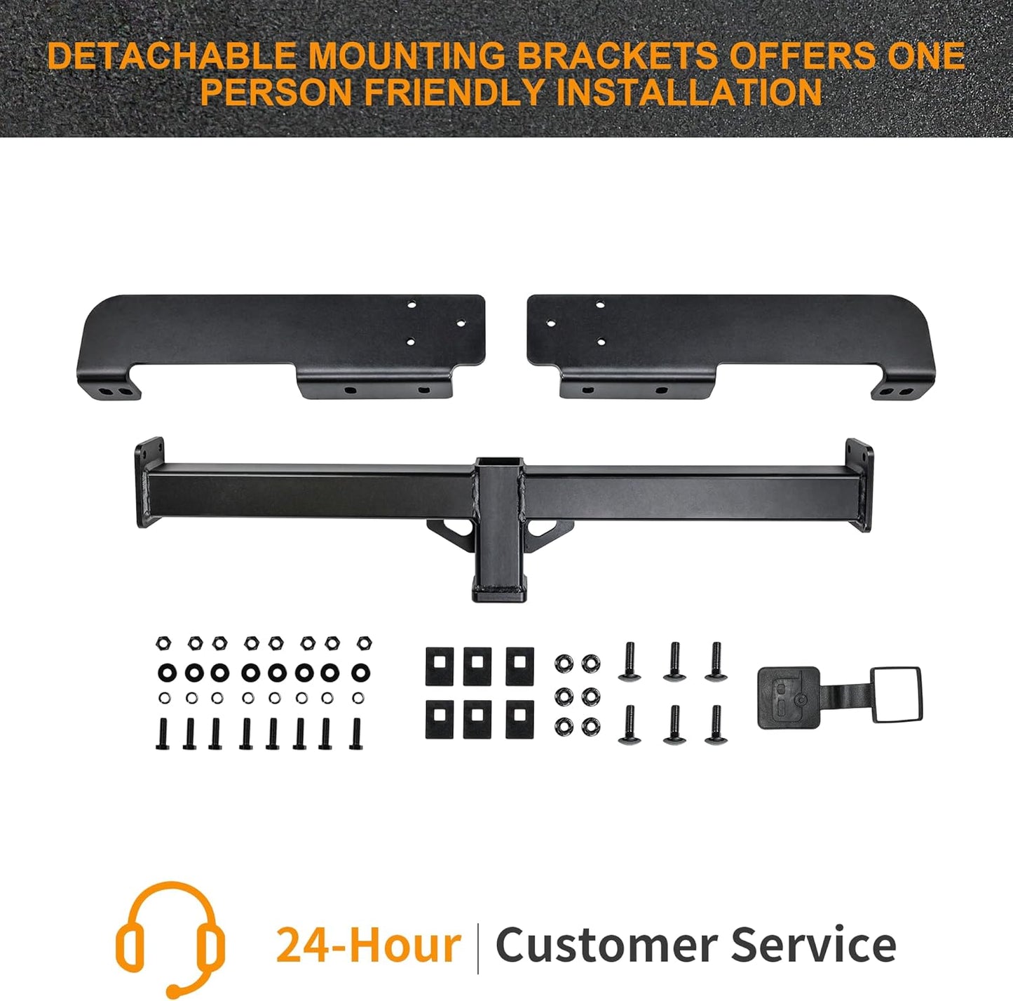 Trailer Hitch, Compatible with Select Chevrolet Express 1996-2026, GMC Savana 1996-2026,  2-Inch Receiver