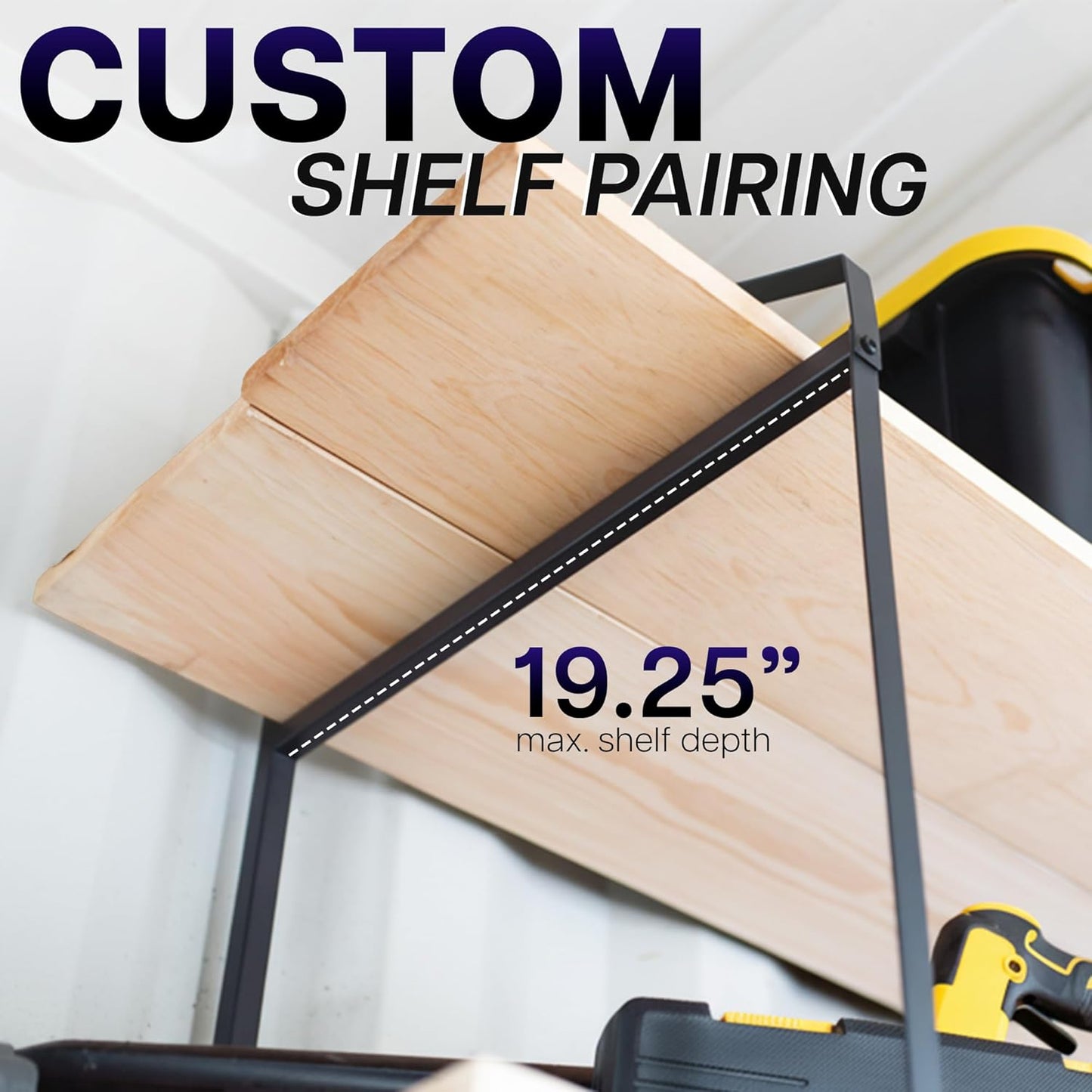 3-Tier Shipping Container Accessories Shelving Brackets, 4 Pack, Holds up to 1100 lbs, Drill-Free